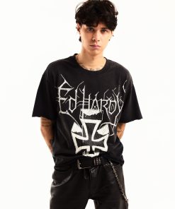 Cross Cropped Mens Boxy Tee