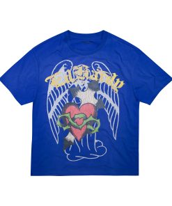 Sacred Heart Boxy Tee - Vintage Cobalt