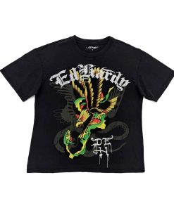 Eagle Snake Rhinestone Boxy Tee