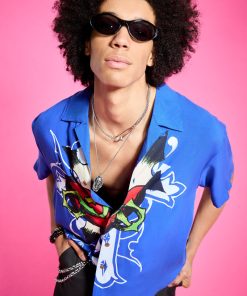 Cross Snake Boxy Camp Shirt