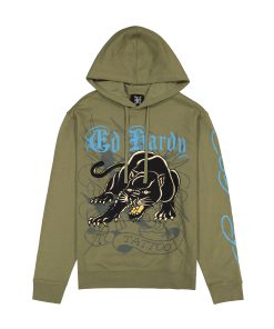 Crouching Panther Mens Hoodie