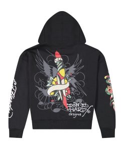 Alternative view of Tiger Eagle Boxy Zip Hoodie