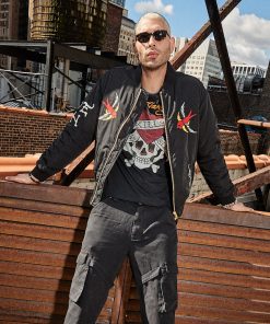Alternative view of LKS Skull Bomber Jacket