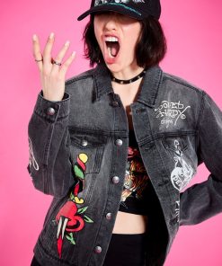 Alternative view of Heart Wings Unisex Trucker jacket