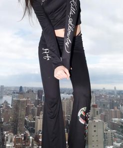 Panther Snake LS/Fold Over Yoga Pants