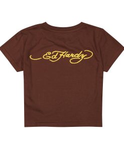 Alternative view of Koi Fish Baby Tee - Cocoa