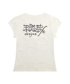 Alternative view of Cross Heart Rhinestone Fitted Tee