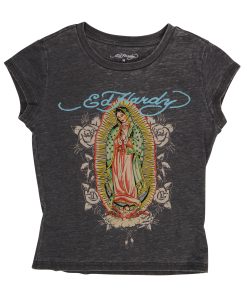 Mary Burnout Cap Sleeve Tee