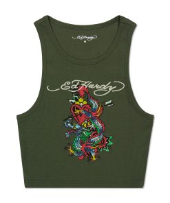 Dragon Heart Rib Knit Tank