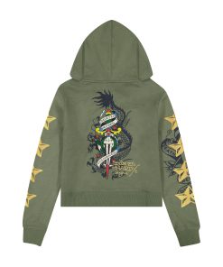 Alternative view of Cobra Flame Zip Front Hoodie (Relaxed)