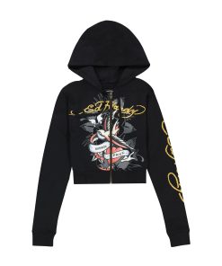 Swallow Cropped Hoodie