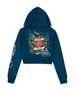 Alternative view of Flame Rose Zip Front Hoodie