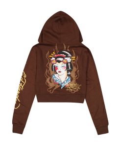 Alternative view of Koi Fish Y2K Zip Front Hoodie