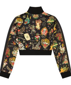 Alternative view of Shrunken Flashboard Black Track Jacket