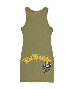 Alternative view of Black Rose Rib Tank Dress