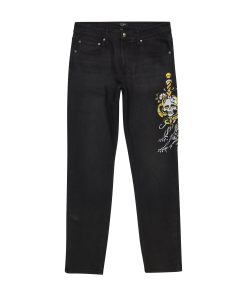 Dagger Skull Slim Taper Jean