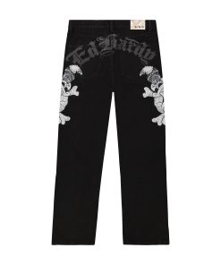 Alternative view of Skulls Wide Leg Baggy Jeans