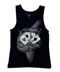 Lost Cards Rhinestone Rib Tank