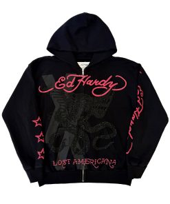 Flames Rhinestone Hoodie