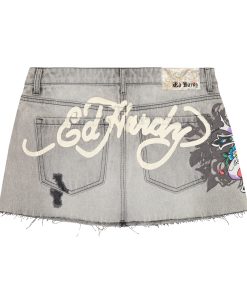 Alternative view of Cross Denim Mini Skirt