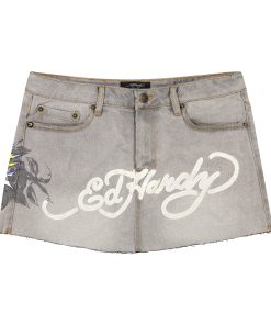 Fun Dagger Denim Mini Skirt