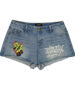 Butterflies Denim Short