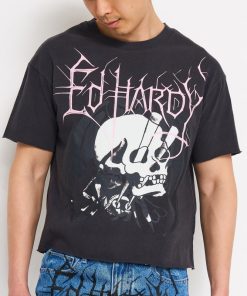 Spider Skull Boxy Cropped Tee